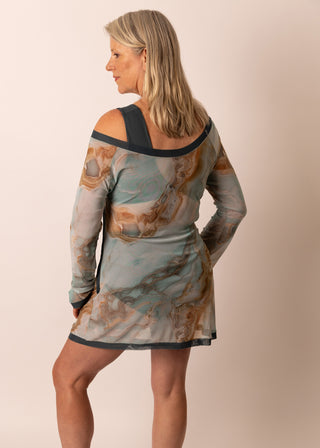 Asymmetric Mesh Dress