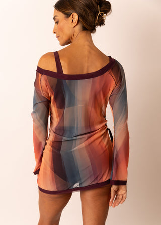 Asymmetric Mesh Dress