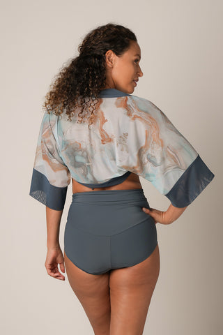 Mesh Bolero - Sea Marble