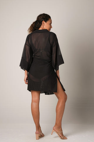 Mesh Kimono - Black