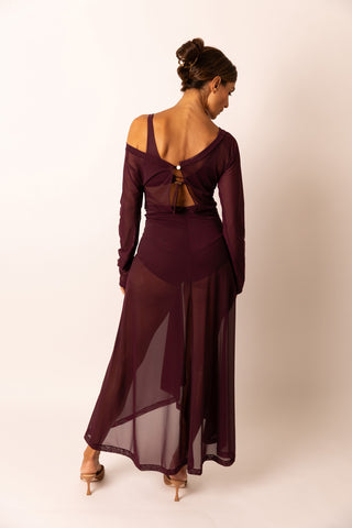Mesh Long Dress