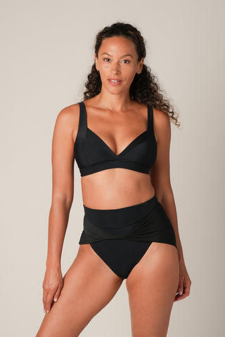 High Cut Twist Bottoms - Black