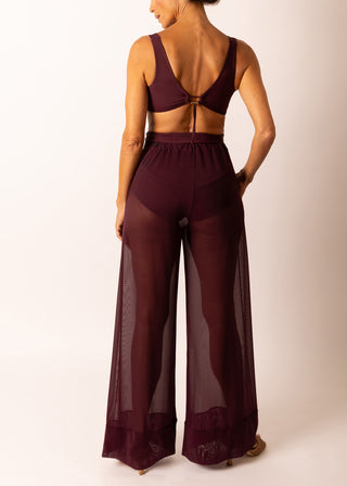 Mesh Palazzo Pant