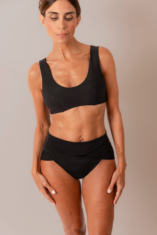 High Cut Twist Bottoms - Black