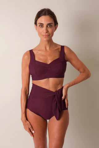 The Swim Bra - Bordo