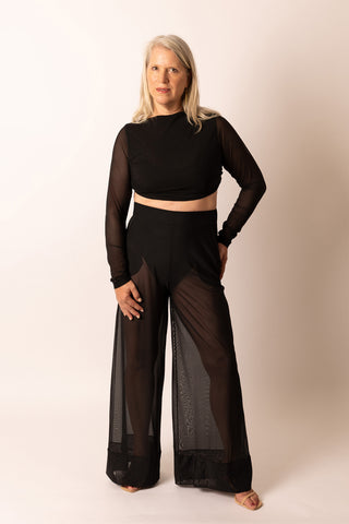 Reversible Mesh Twist Top