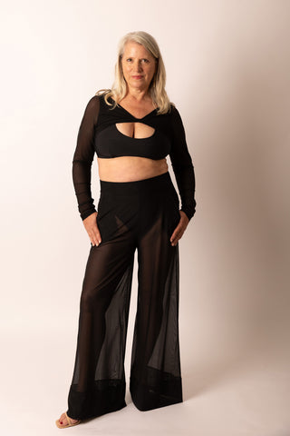 Reversible Mesh Twist Top