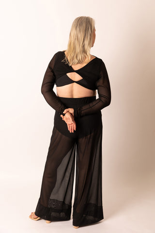 Reversible Mesh Twist Top