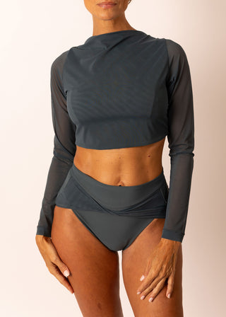 Reversible Mesh Twist Top